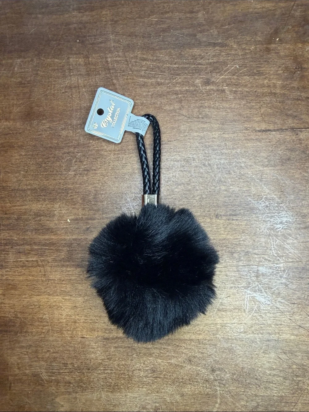 Pom Pom Bag Charm Keychain- pink blue red purple black white red coral gray